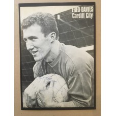 Signed picture Fred Davies the Cardiff City footballer. 